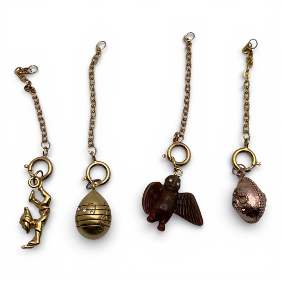 Group Of 4 Costume Fashion Charms: See Photos