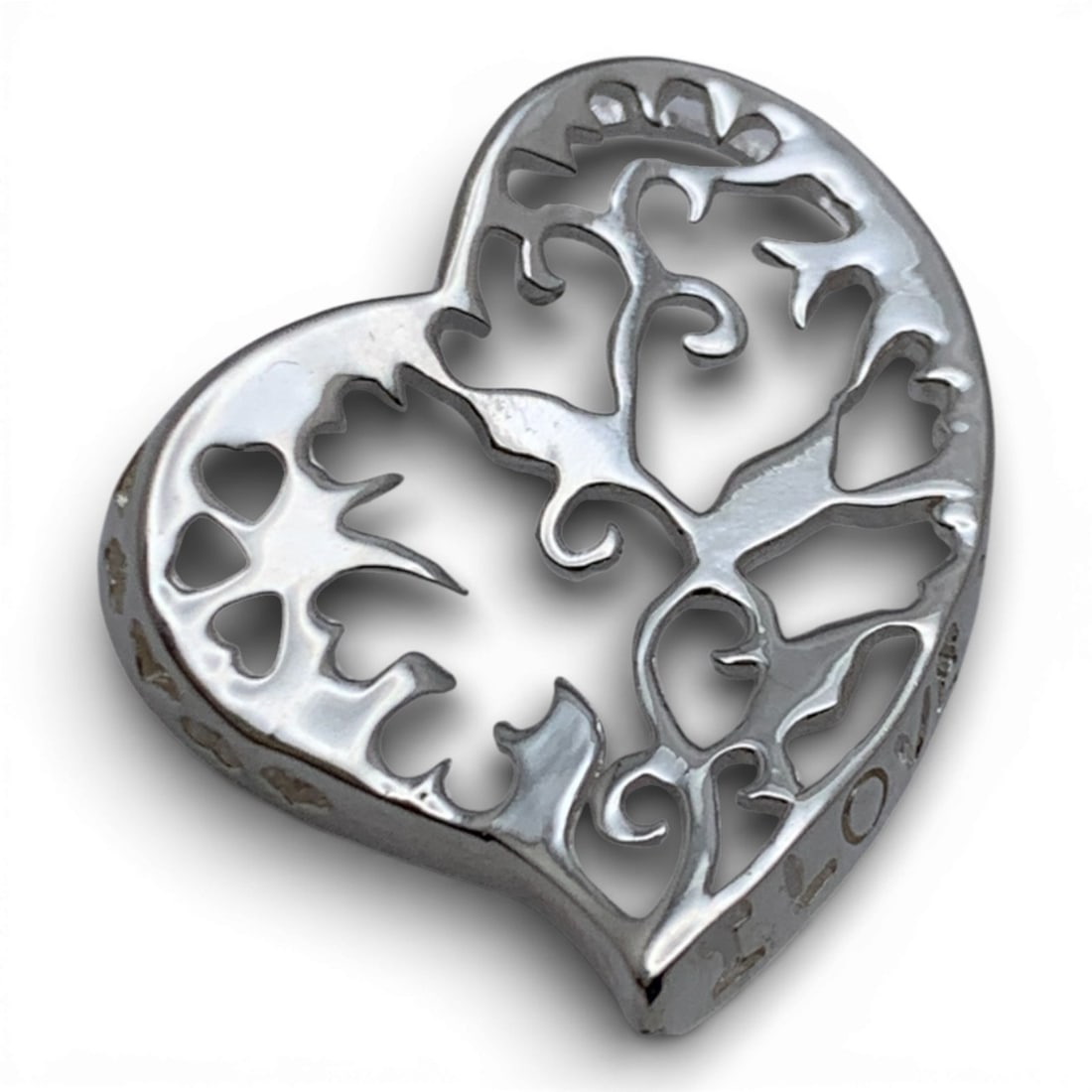 Sterling Silver Heart Pendant - 3