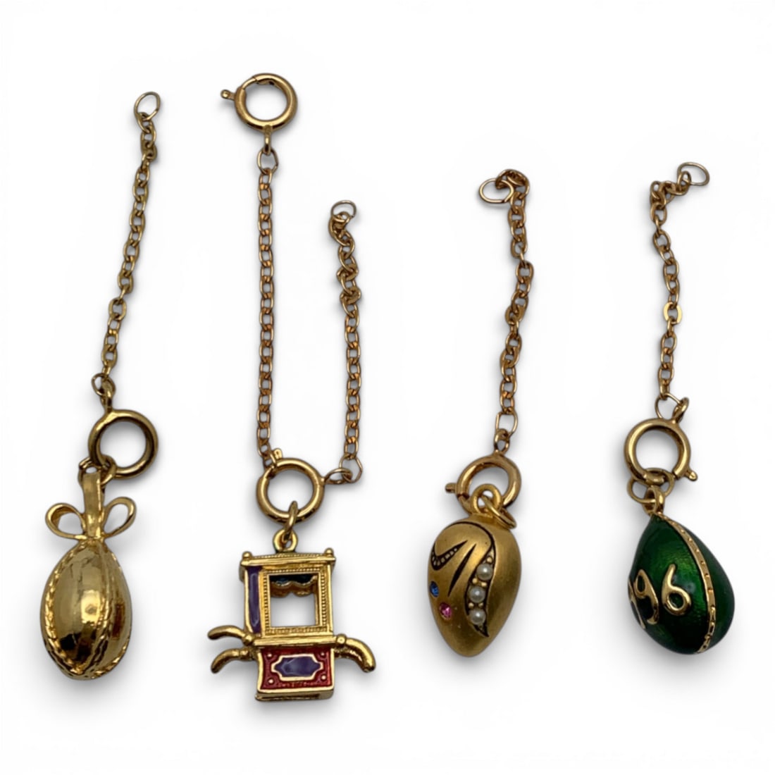 Group Of 4 Costume Fashion Charms: See Photos