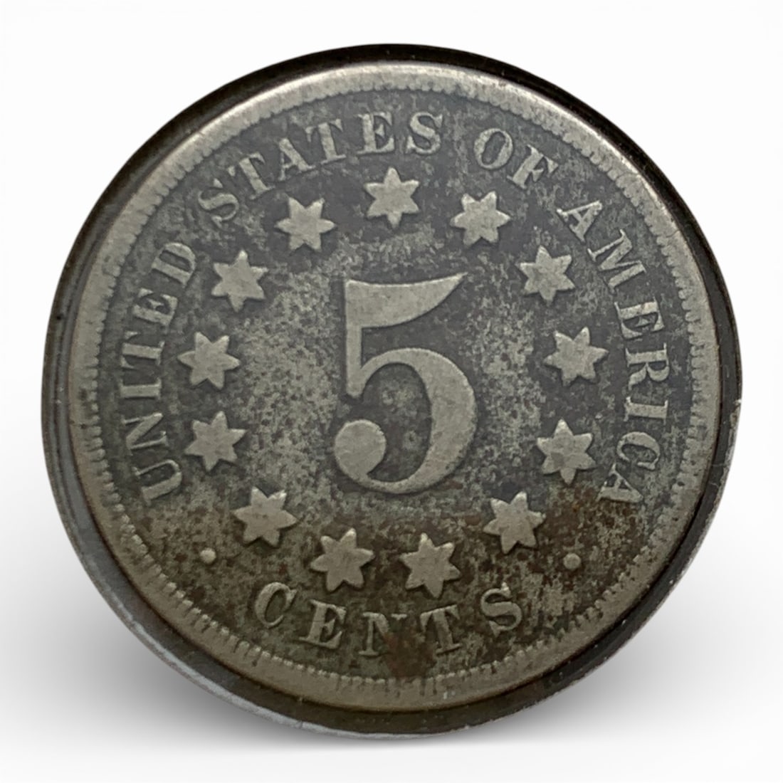 1868 Shield Nickel - 2