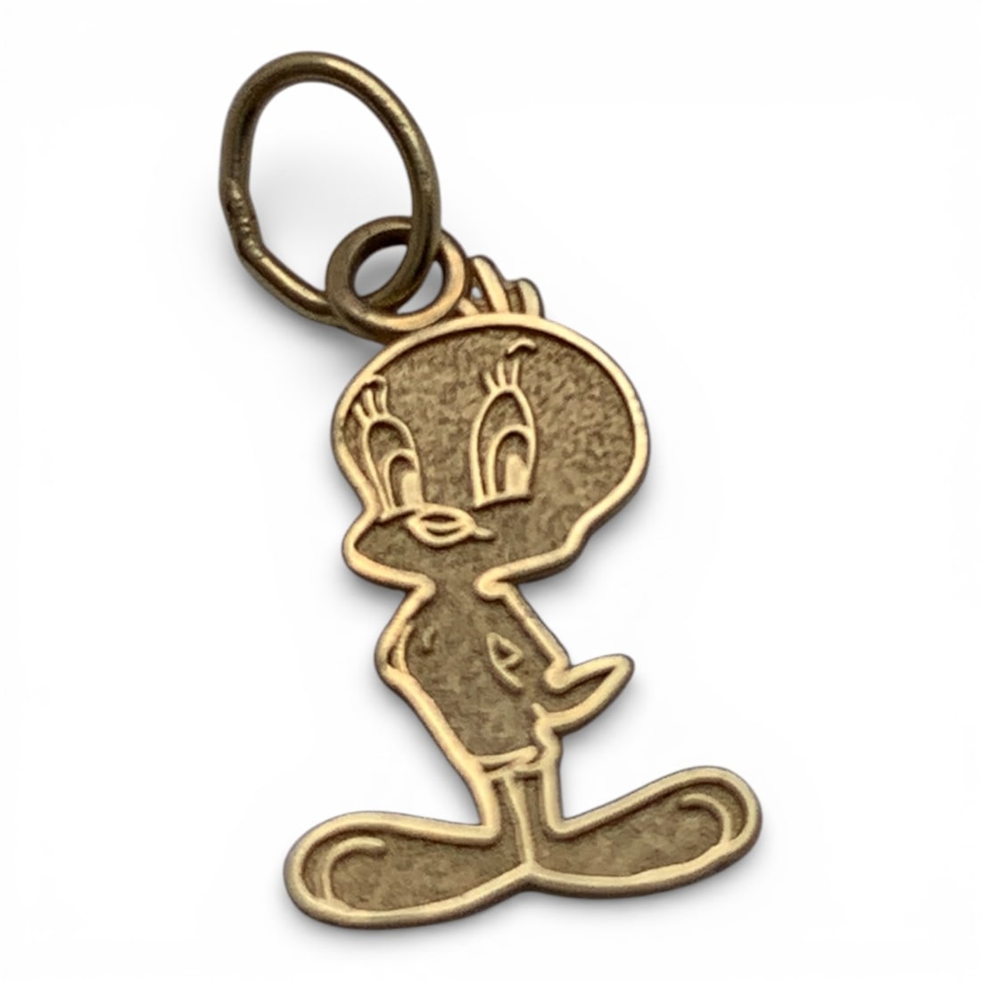 14k Yellow Gold Tweety Bird Charm: Marked 14k - 3/4" Long - 0.3 DwtGemstones Tested With Presidium Gem Tester Il - Berners Does Not Guarantee Authenticity Of Gemstones