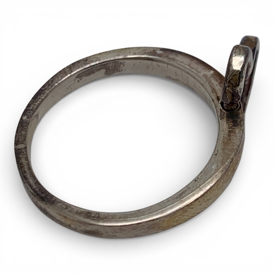 Sterling Silver Heart Charm Ring - 3