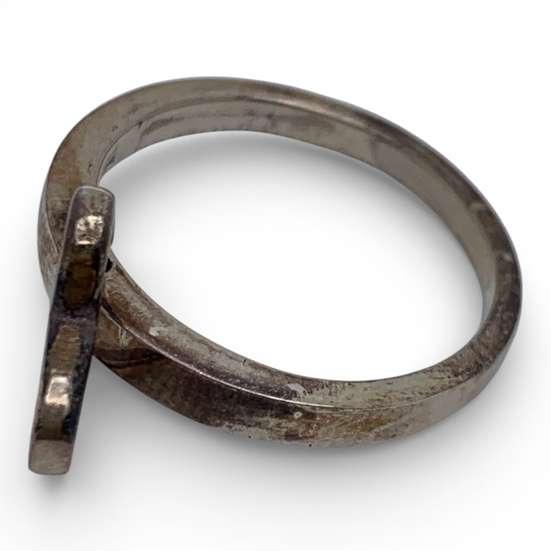 Sterling Silver Heart Charm Ring - 4