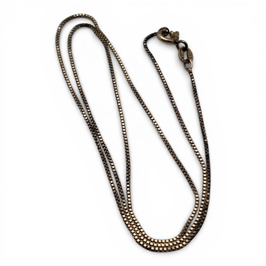 Sterling Silver Box Chain Necklace (1 of 4)