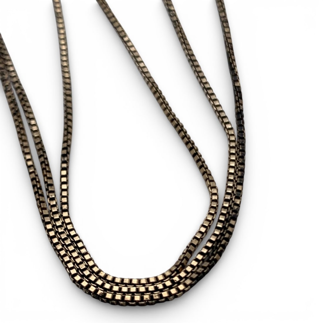 Sterling Silver Box Chain Necklace - 2