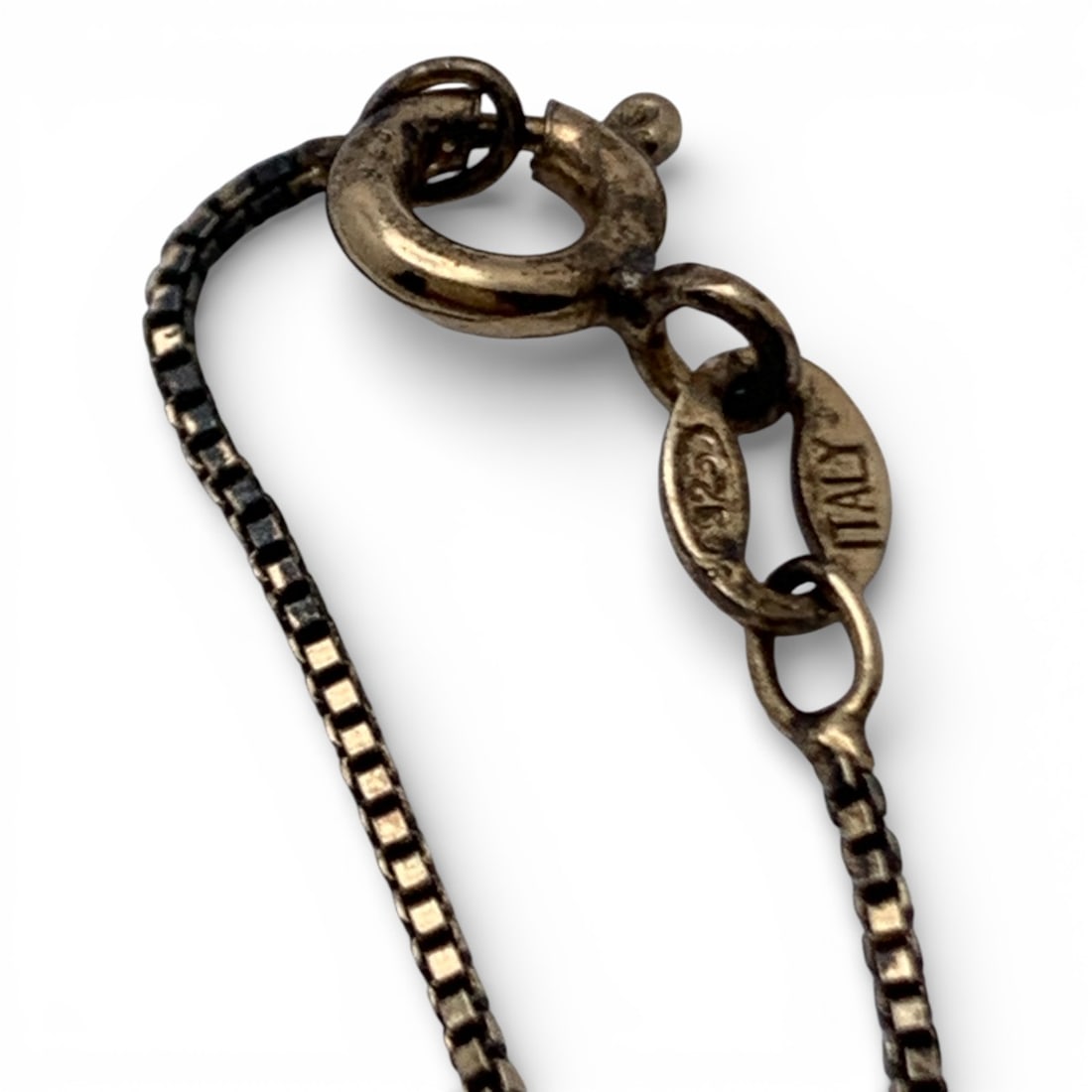 Sterling Silver Box Chain Necklace - 3