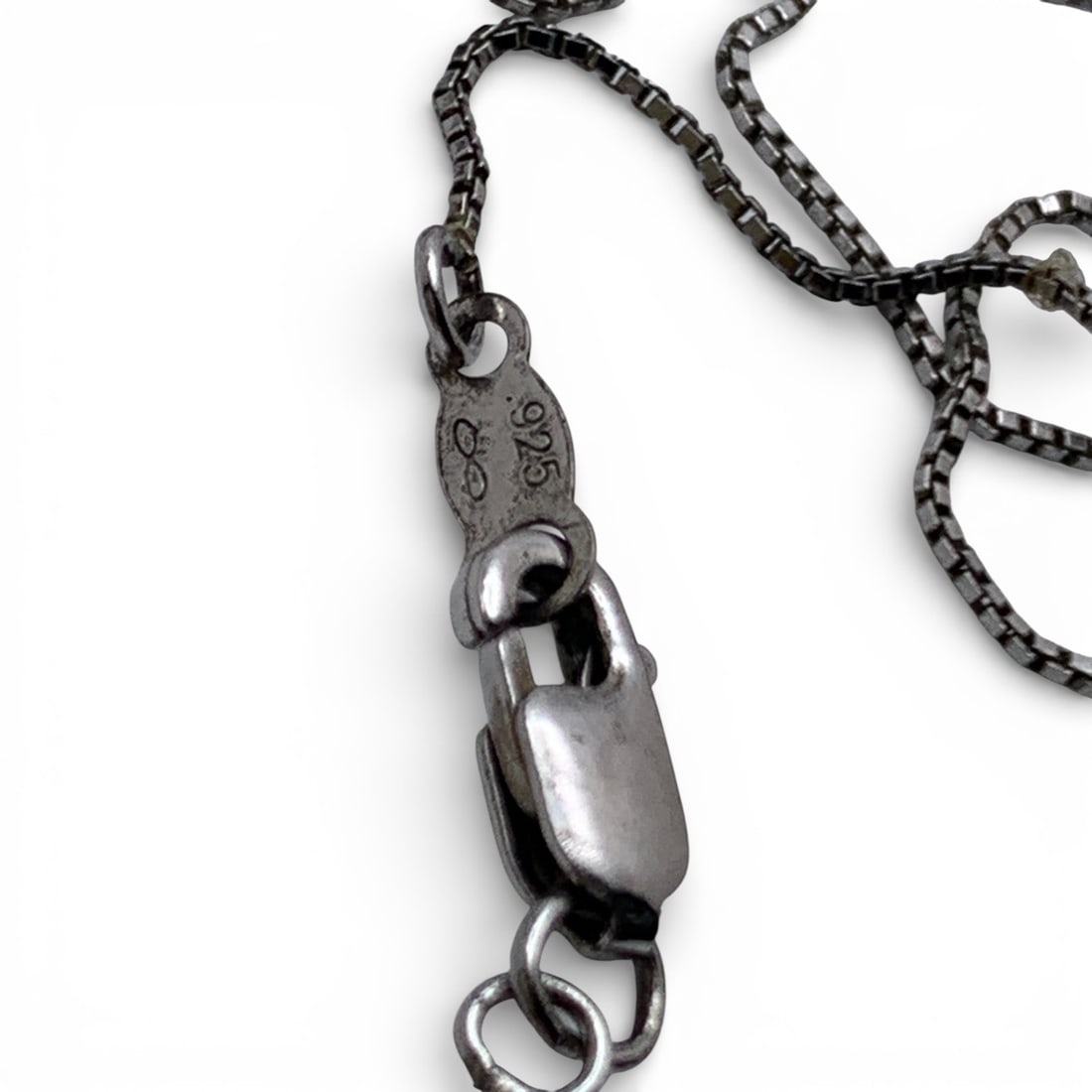 Sterling Silver Box Chain Necklace - 3
