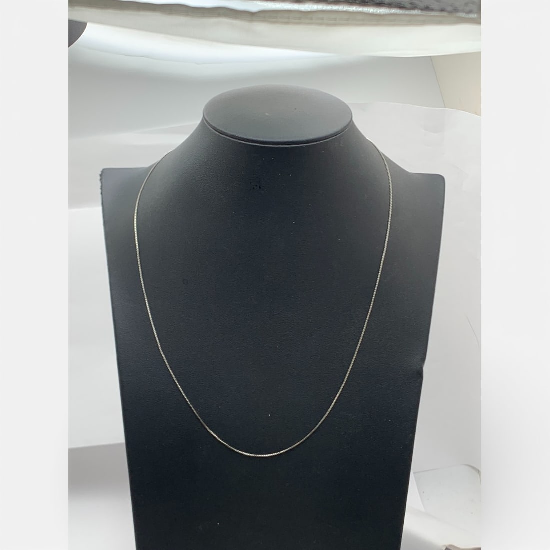 Sterling Silver Box Chain Necklace - 4