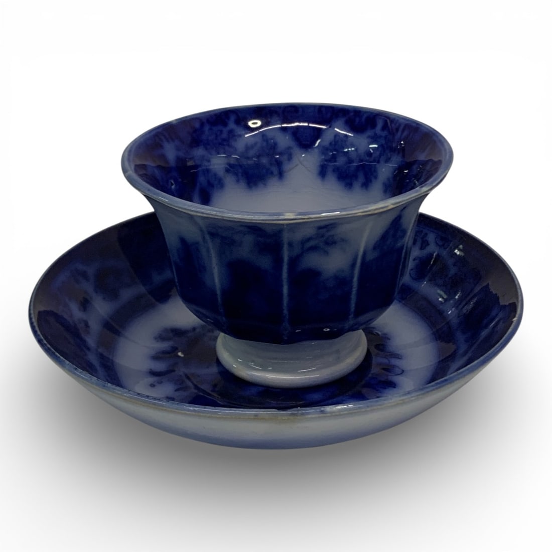 J H Tonquin Flow Blue Cup And Saucer (1 of 4)