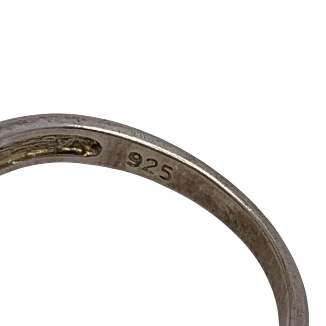 Sterling Silver Rose Design Ring - 6