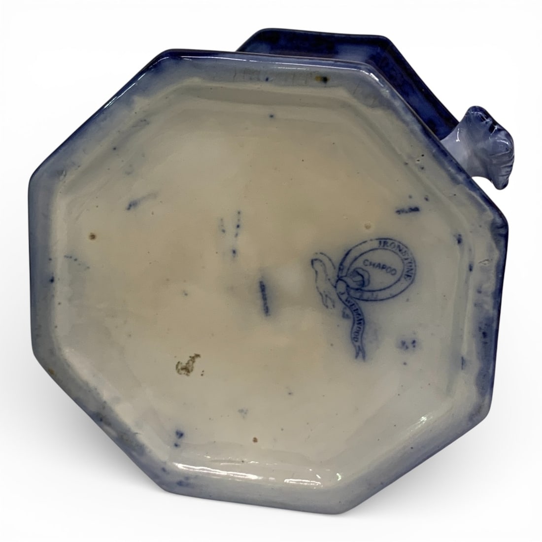 J. Wedgwood Chapoo Ironstone Flow Blue Sugar Bowl - 8