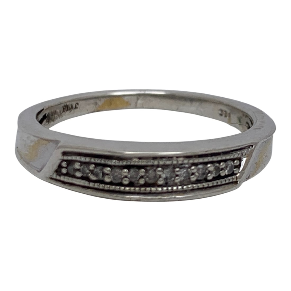 Sterling Silver Ring With Clear Stones (1 of 6)