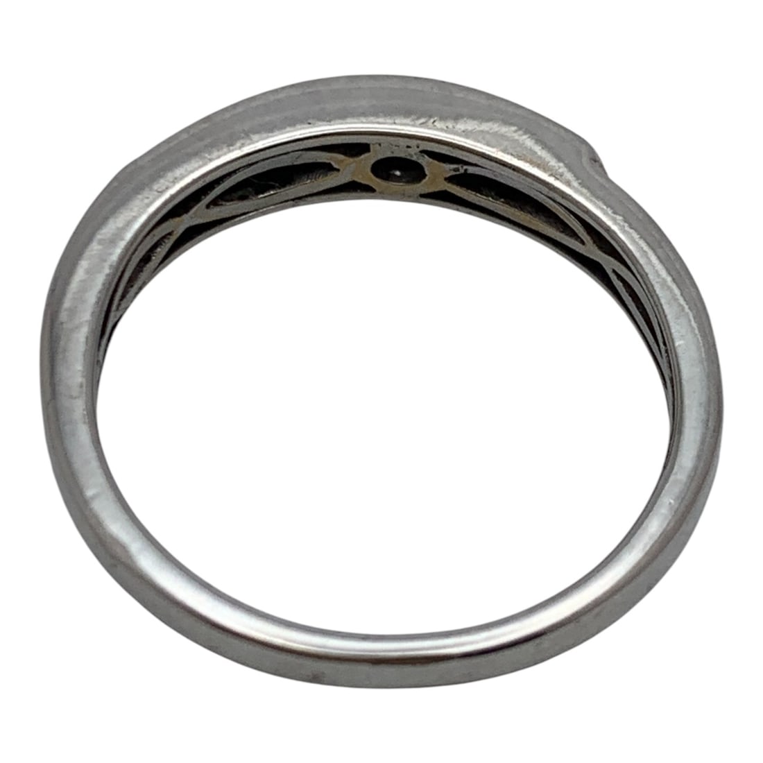 Sterling Silver Ring With Clear Stones - 2