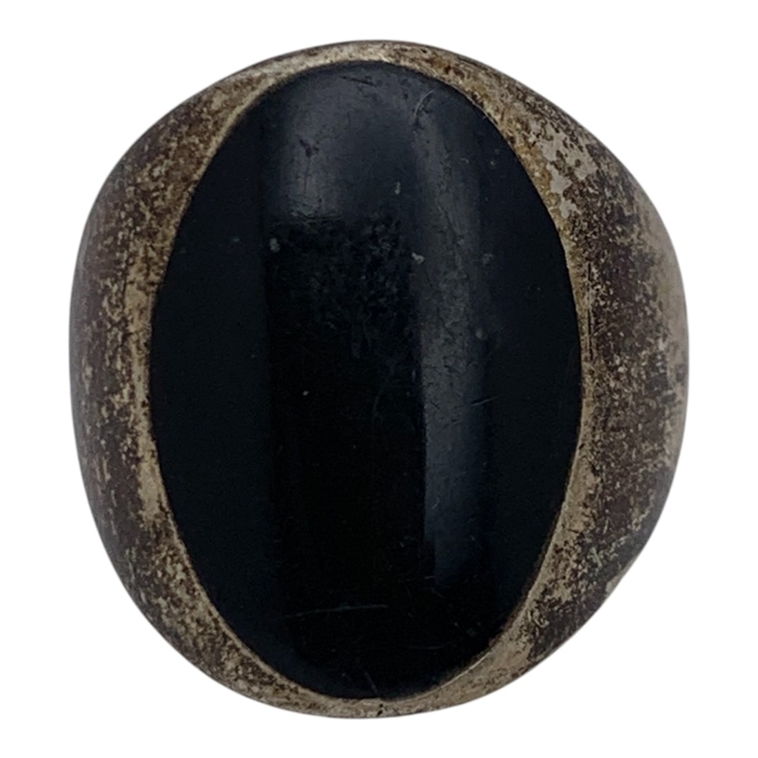 Sterling Silver & Black Stone Ring (1 of 5)