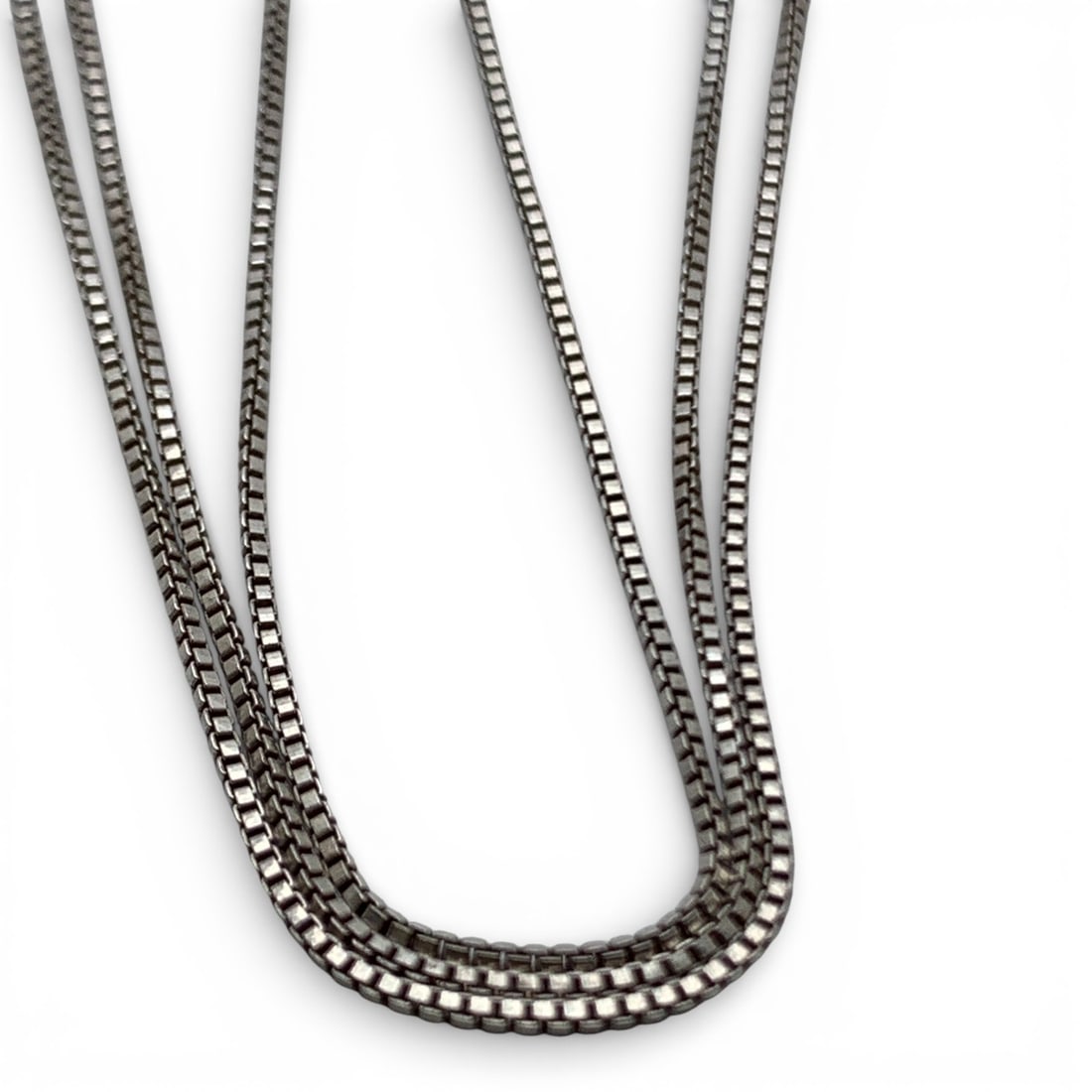 Sterling Silver Box Chain Necklace - 2