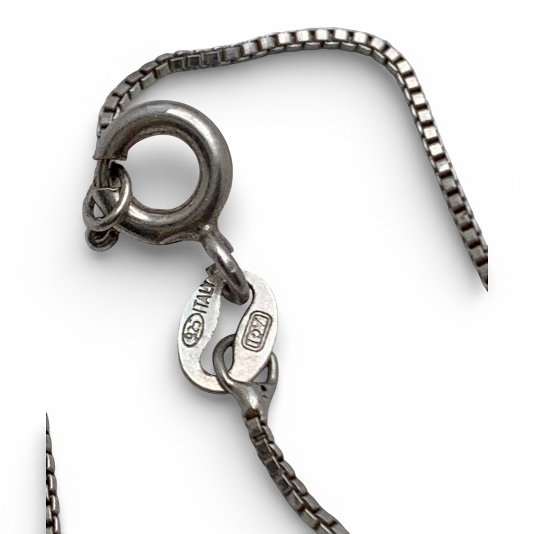 Sterling Silver Box Chain Necklace - 3