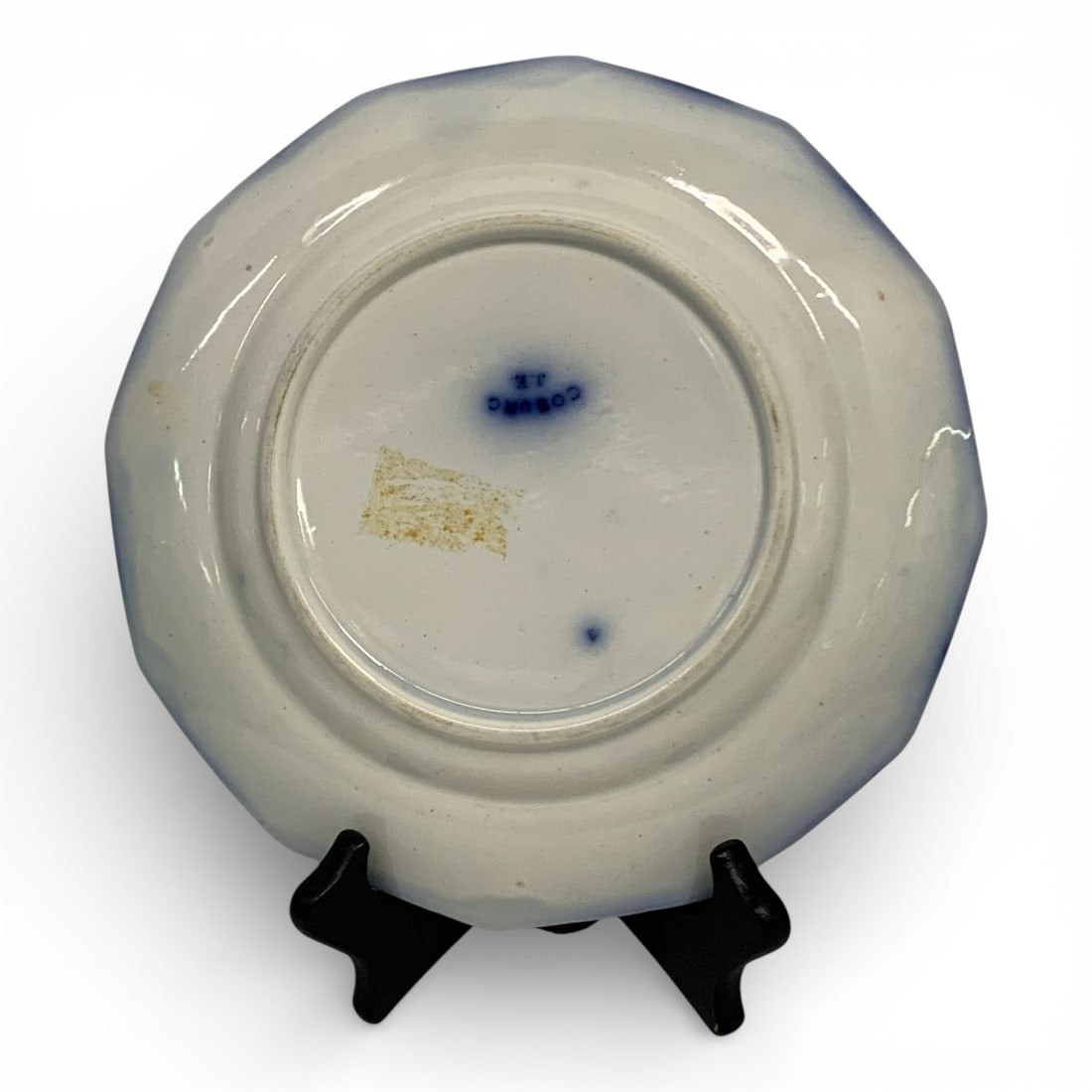 Coburg J. E. Flow Blue Ironstone Plate - 2