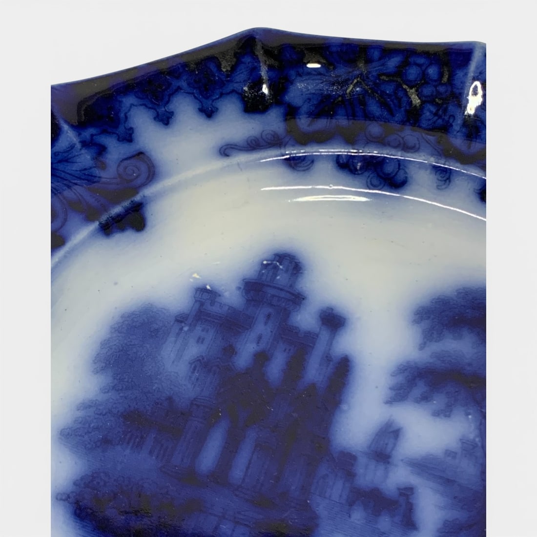 Coburg J. E. Flow Blue Ironstone Plate - 3