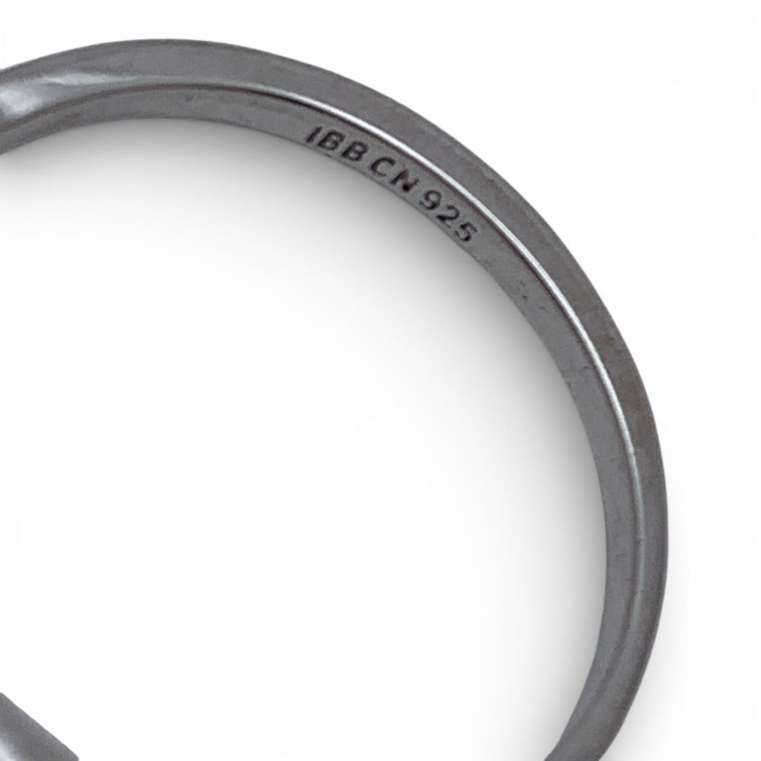 Sterling Silver Ring With Clear Stones - 6