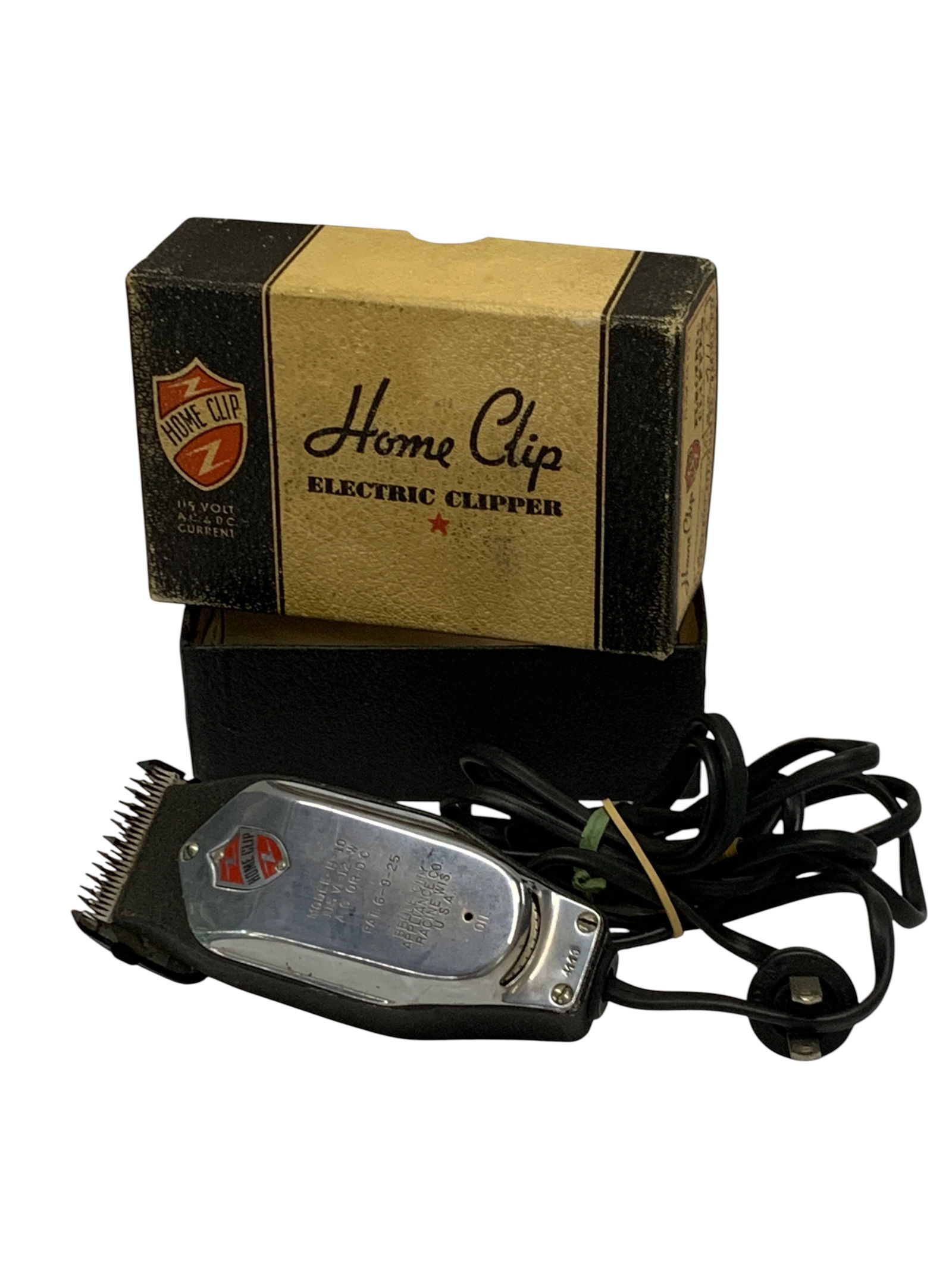 Vintage Home Clip Electric Razor: Home Clip, Model H 10 - 4 3/4" Length Includes Original Box
