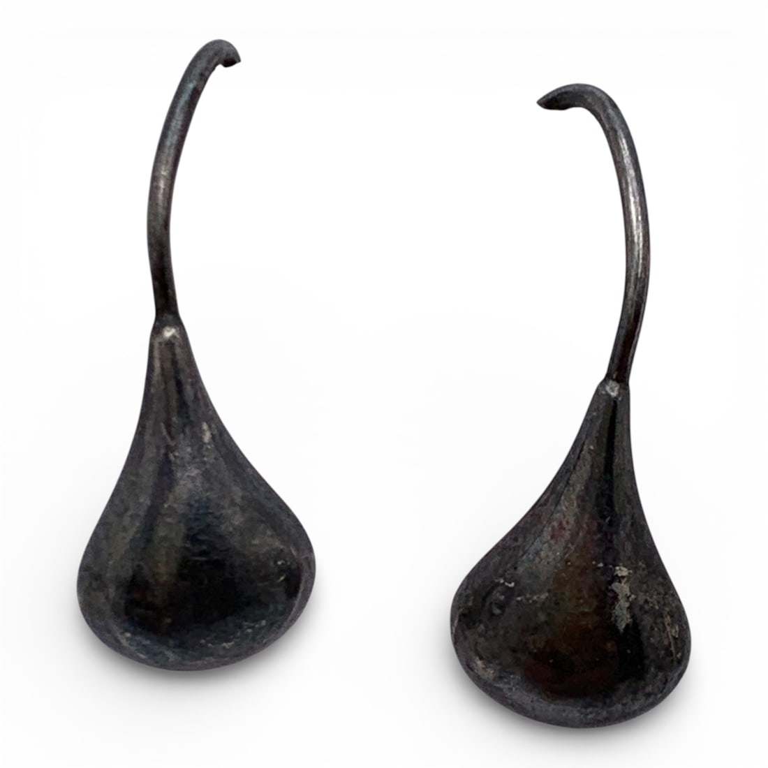 Pair Of Sterling Silver Earrings: Marked 925 - 3/4" Long - 1.4 Grams