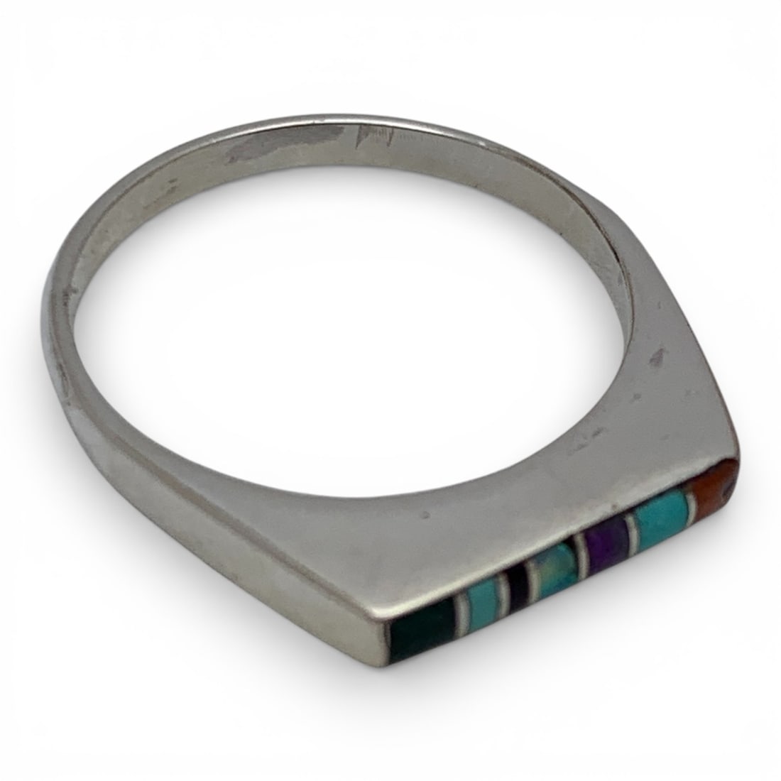 Sterling Silver Ring With Stones - 4