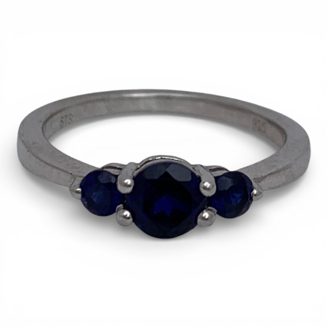 Sterling Silver Ring With Blue Stones (1 of 20)
