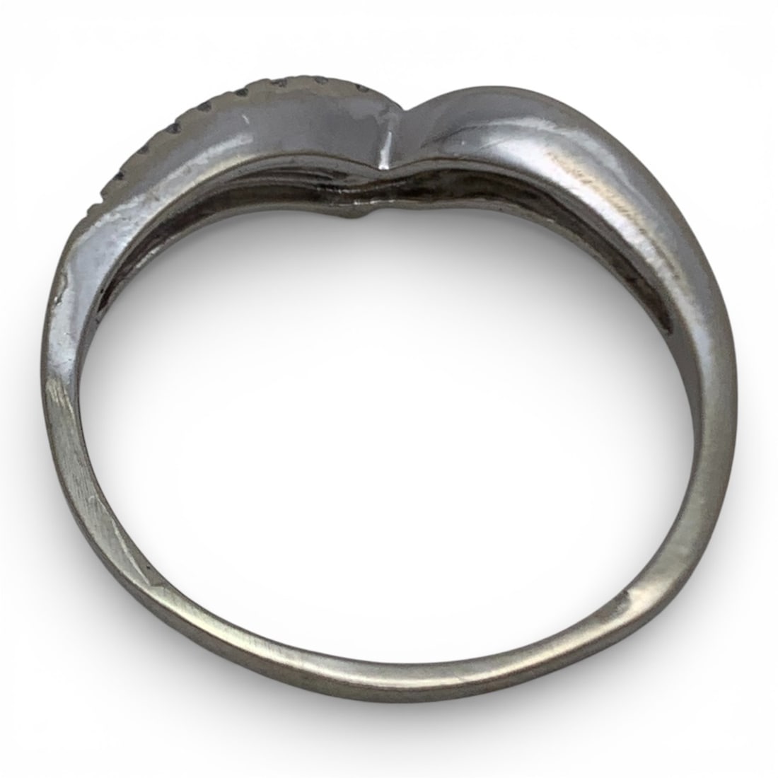 14k White Gold & Diamond Ring - 2