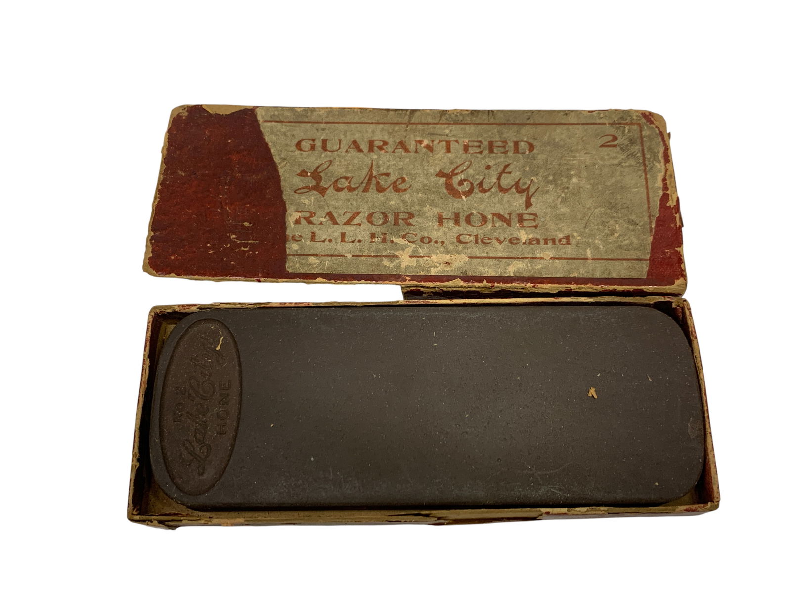 Vintage No. 2 Lake City Stone Sharpener: 5 3/4" Long