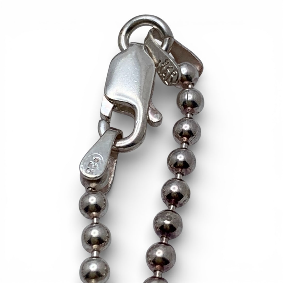 Sterling Silver Beaded Necklace - 3