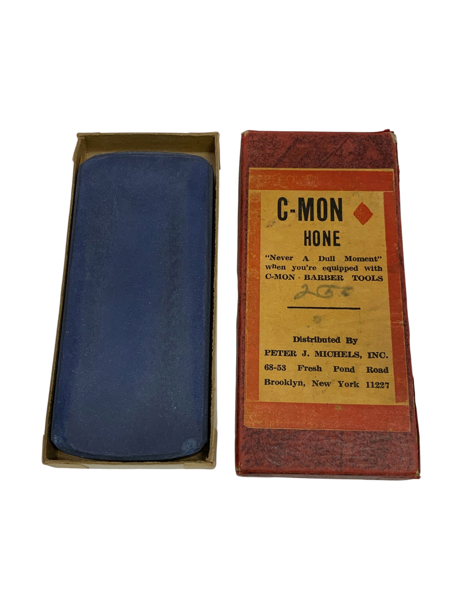 Vintage C-mon Hone Stone Sharpener: 4 1/2" Long