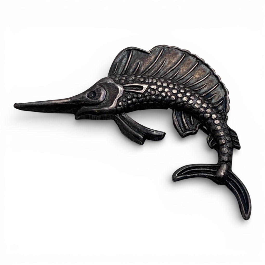 Sterling Silver Ocean Animal Pin: Marked Sterling - 2 1/8" Long - 5.9 Grams