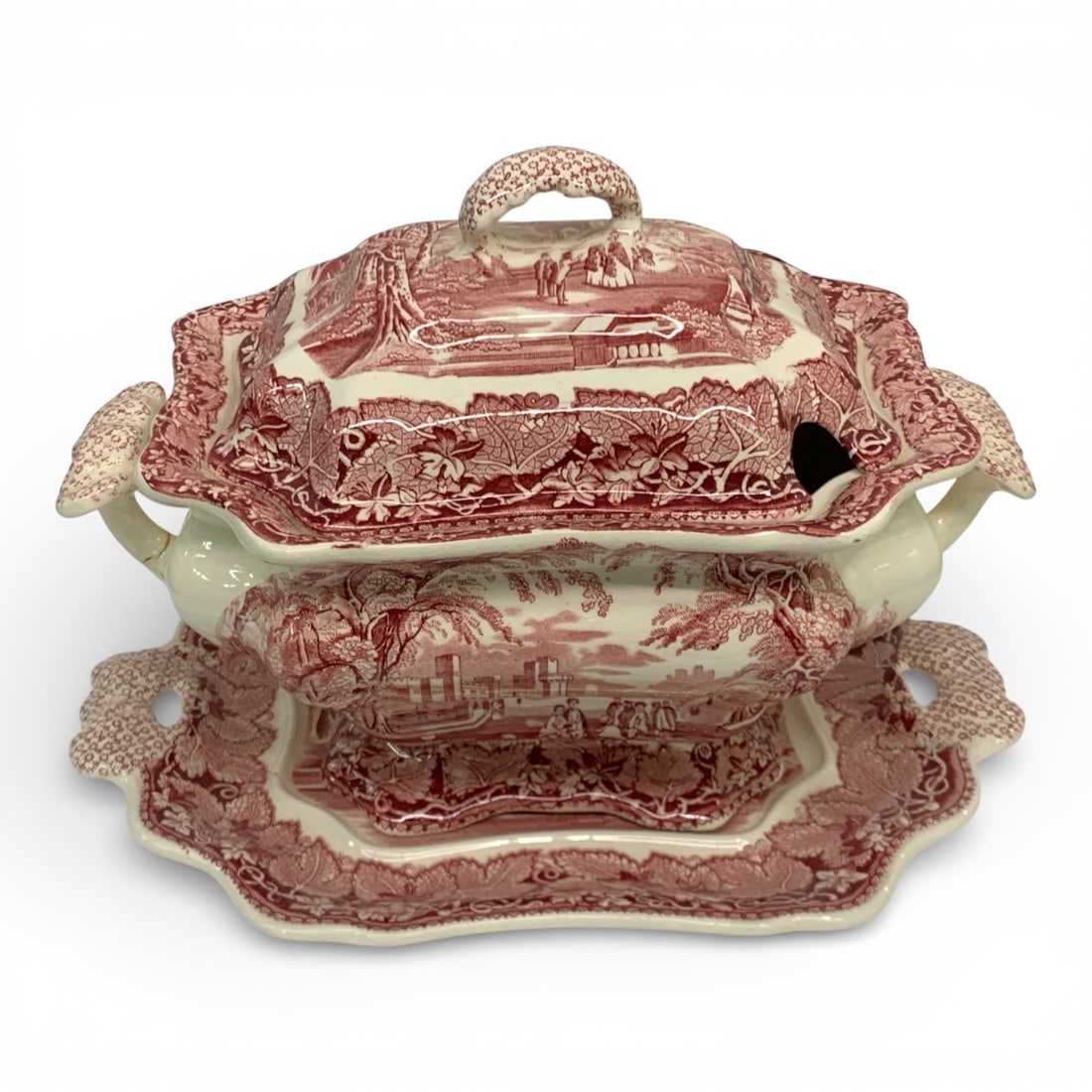 Mason's Ironstone Vista Covered Tureen & Tray (1 of 5)