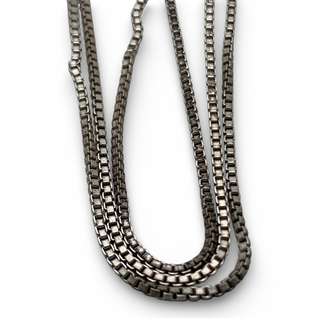 Sterling Silver Box Chain Necklace - 2