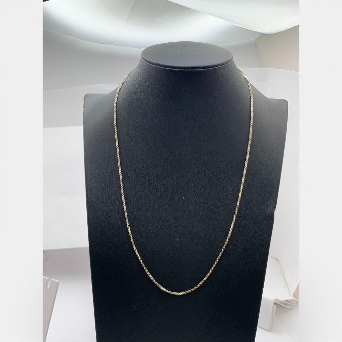 Sterling Silver Box Chain Necklace - 4