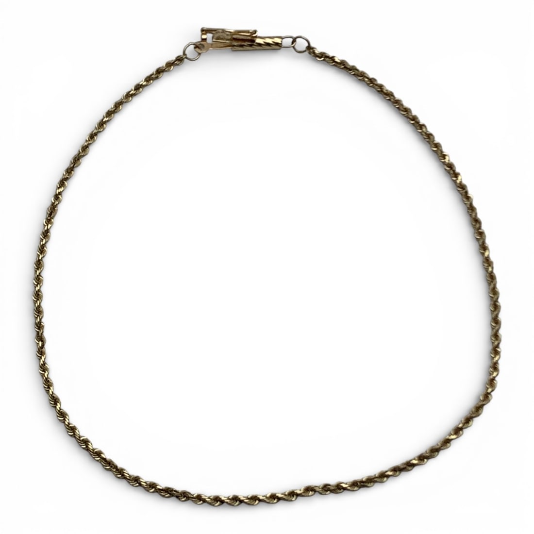 14k Yellow Gold Bracelet: Marked 14k - 9 1/2" Long - 1.3 DwtGemstones Tested With Presidium Gem Tester Il - Berners Does Not Guarantee Authenticity Of Gemstones