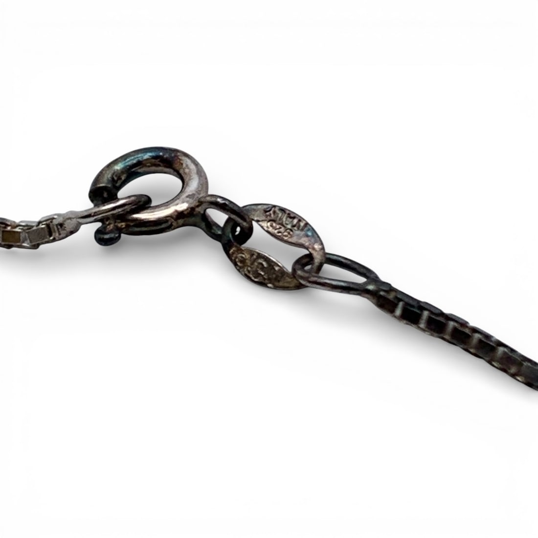 Sterling Silver Box Chain Necklace - 3