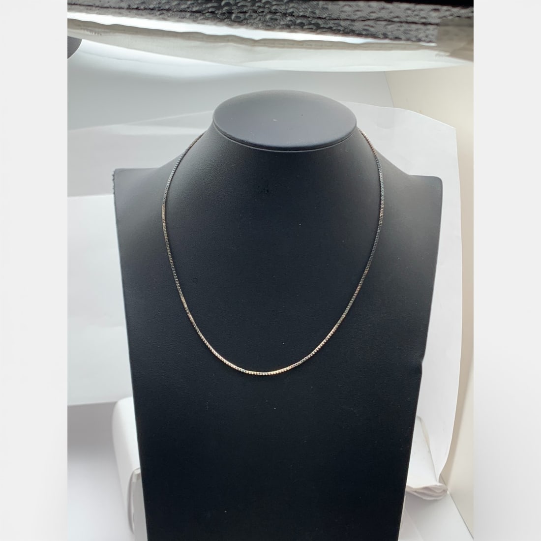Sterling Silver Box Chain Necklace - 4