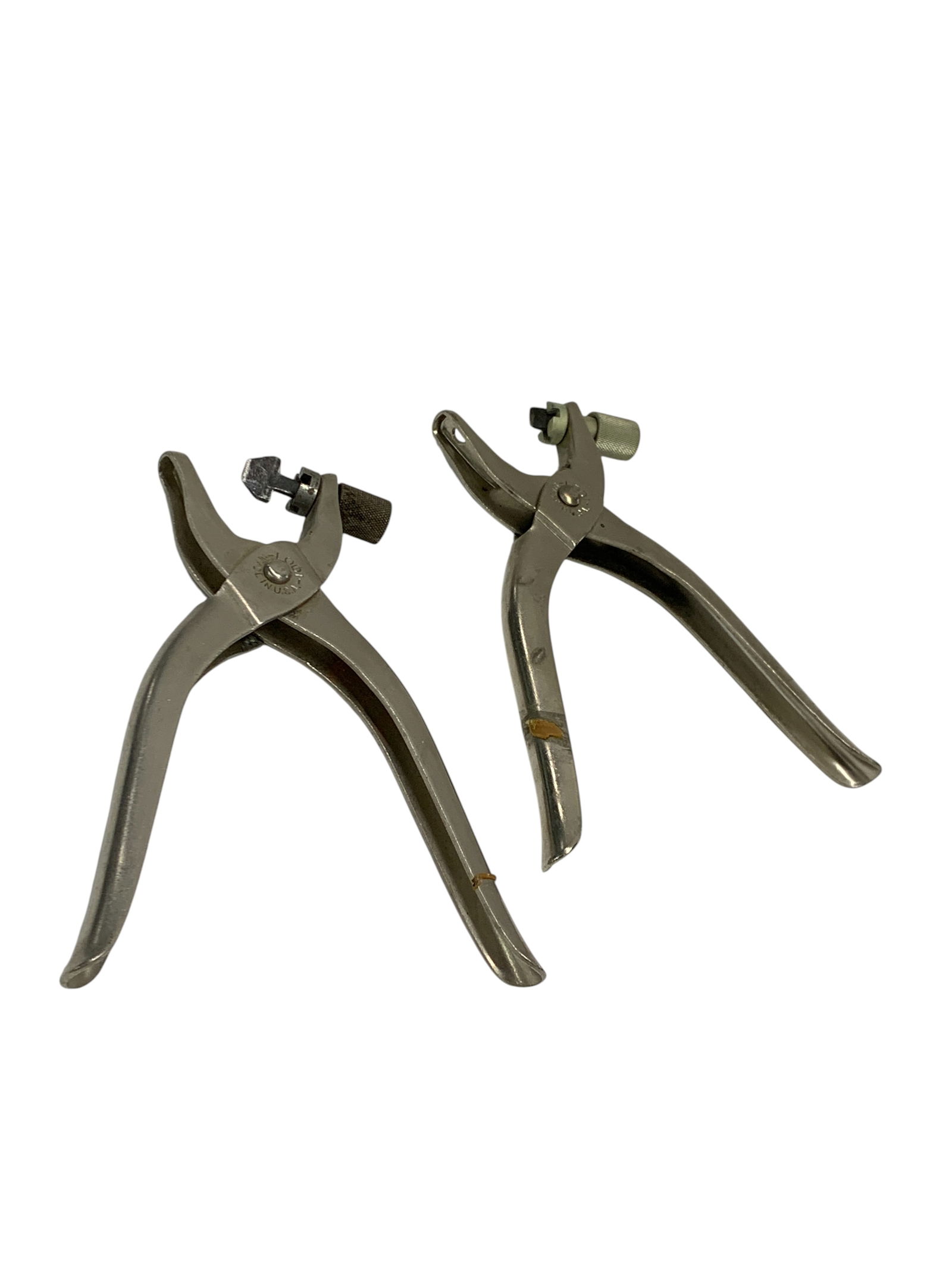 2 Vintage Hand Punch Slitters: 6 1/2" Long