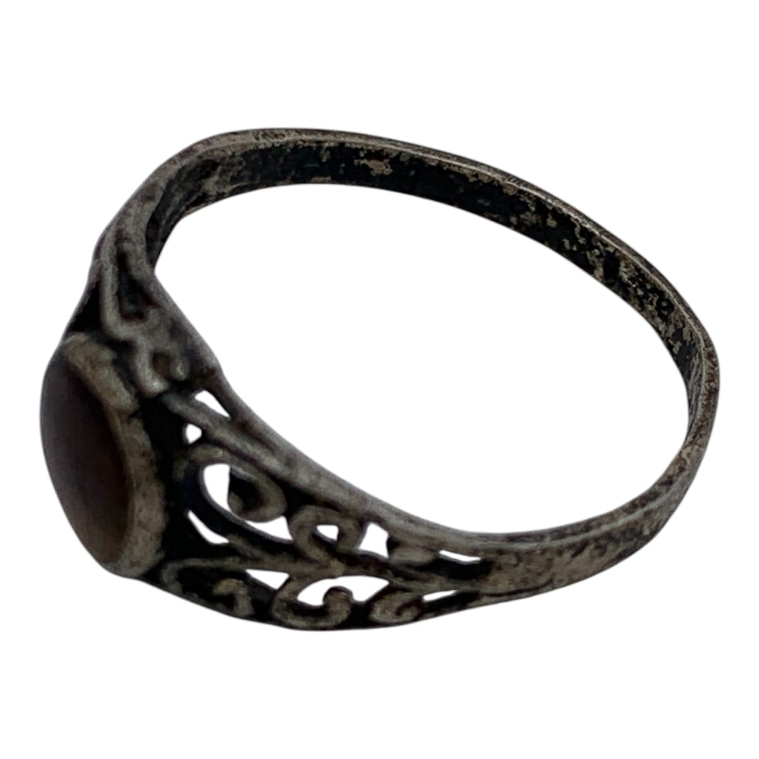 Silver & Tiger's Eye Ring - 3