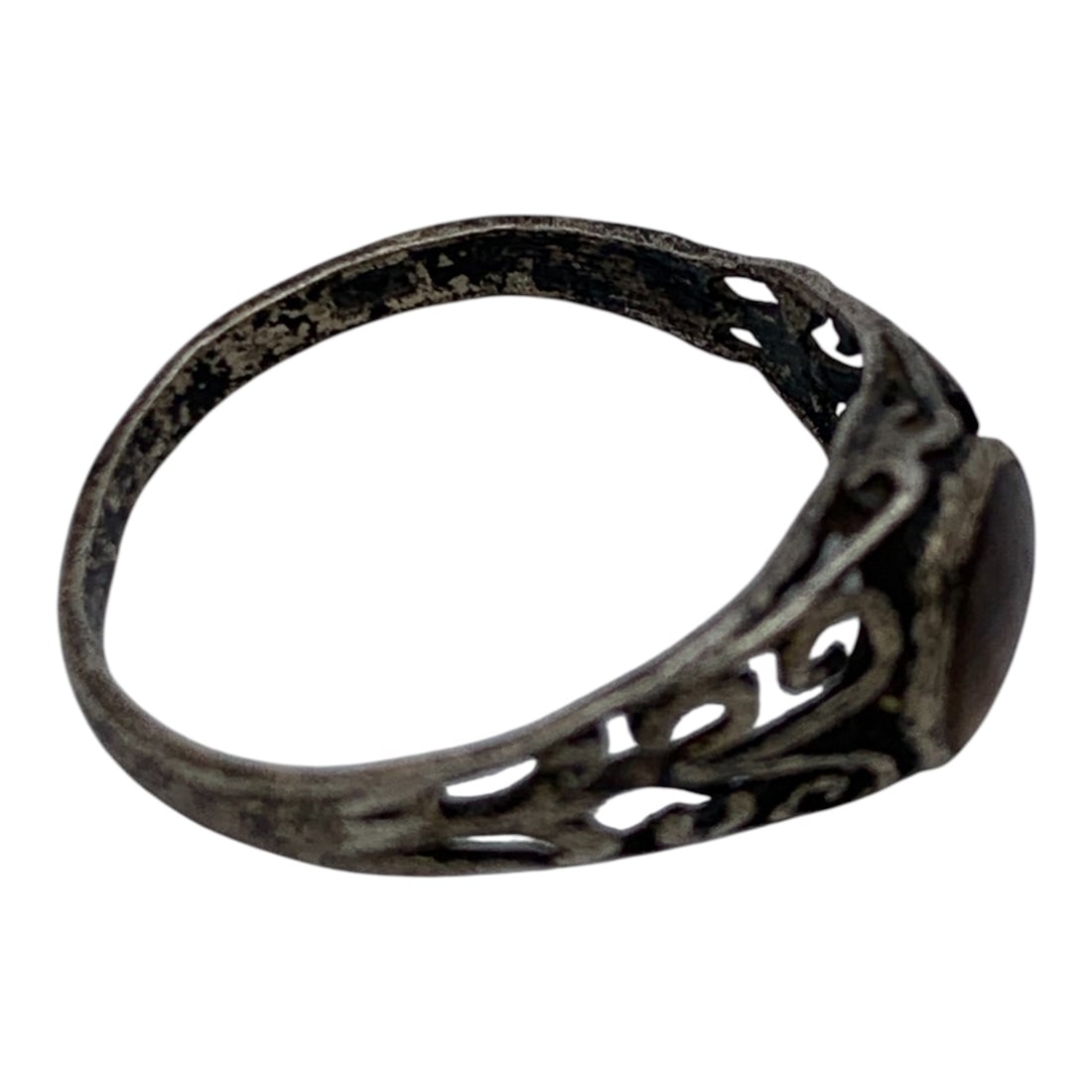 Silver & Tiger's Eye Ring - 4