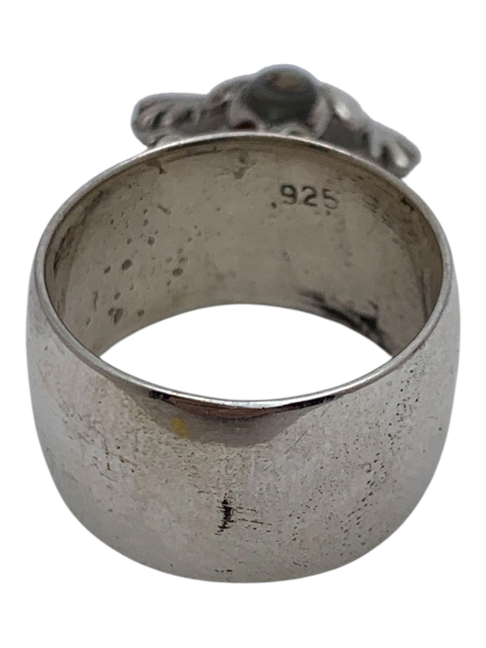 Sterling Silver Frog Charm Ring - 2