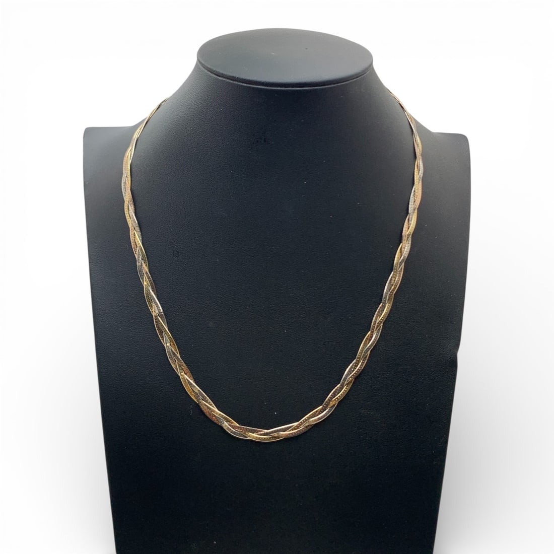 Sterling Silver Braided Necklace - 4