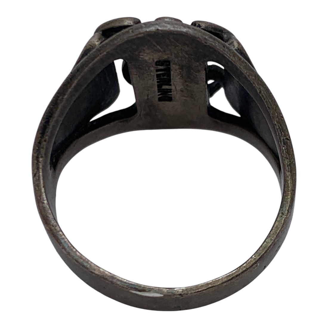 Sterling Silver Military Ring - 2