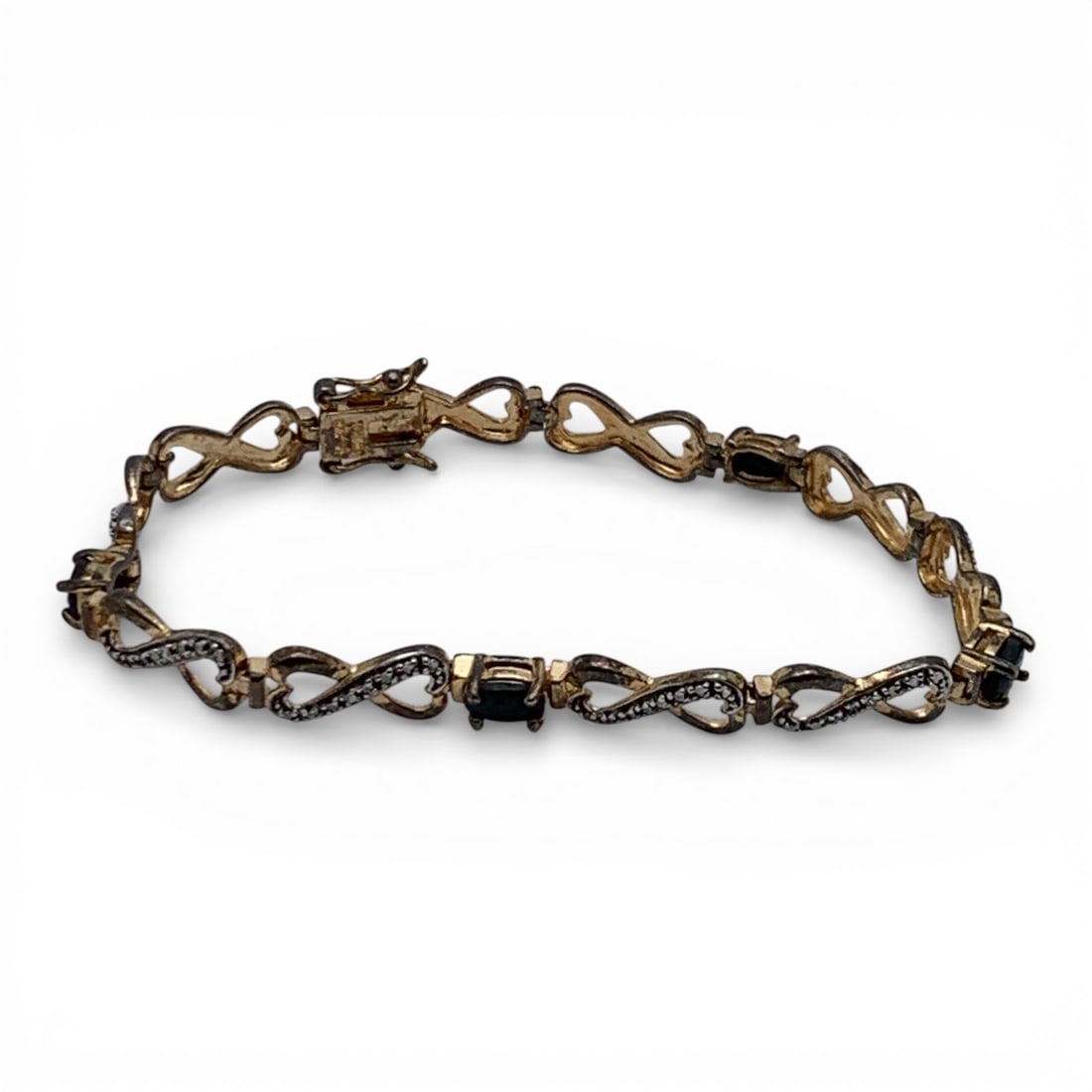 Sterling Silver & Sapphire Bracelet (1 of 5)