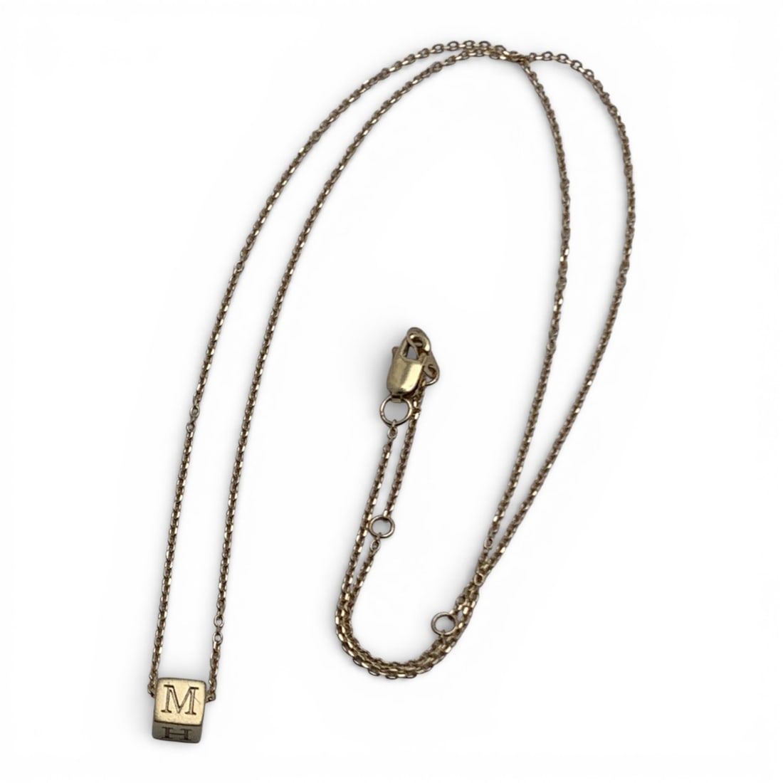 14k Yellow Gold Charm Necklace: Marked 14k - 18" Long - 1.4 DwtGemstones Tested With Presidium Gem Tester Il - Berners Does Not Guarantee Authenticity Of Gemstones