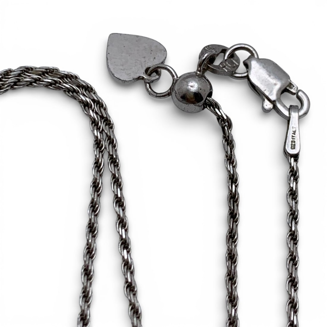 Sterling Silver Adjustable Necklace - 3