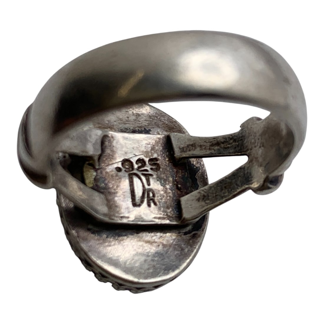 Sterling Silver & Purple Stone Ring - 6