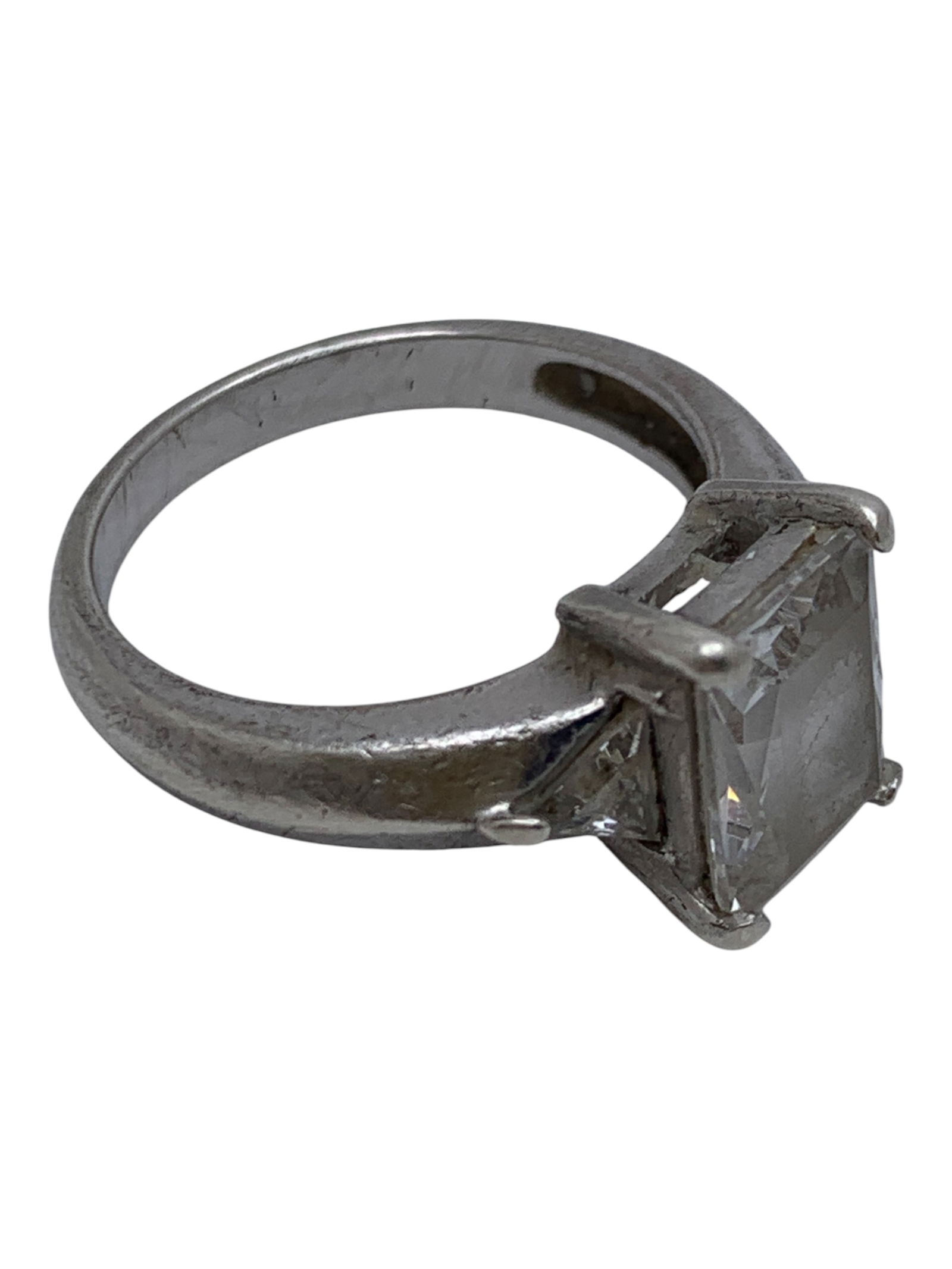 Sterling Silver & Cubic Zirconia Ring - 4