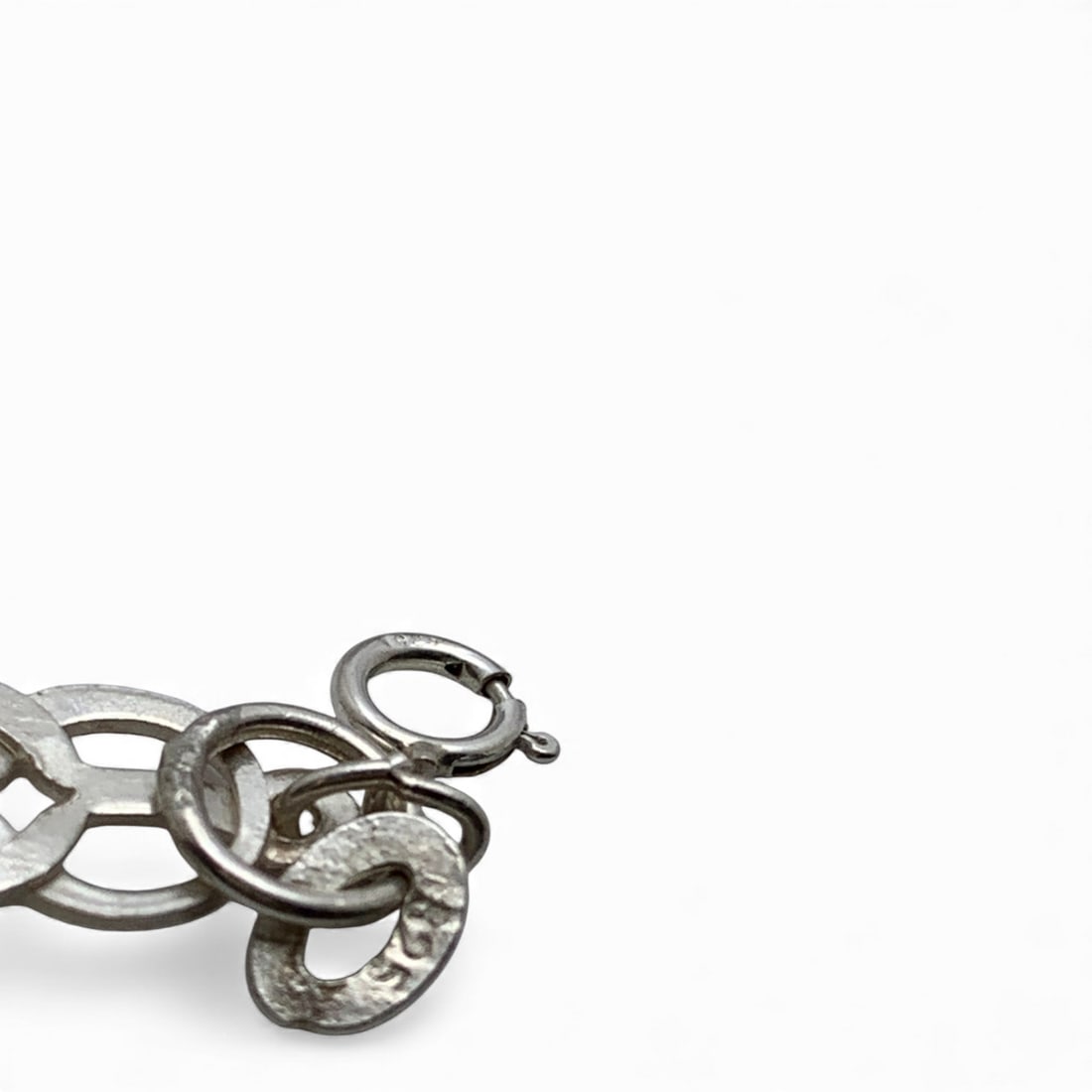 Sterling Silver Heart Charm Bracelet - 3